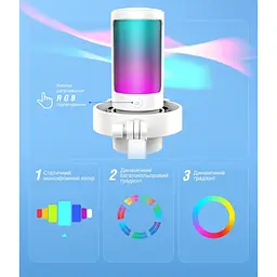 Мікрофон Fifine A8W RGB [94440] - мініатюра 3