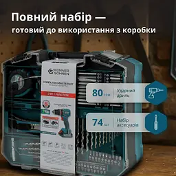 Комплект акумуляторного електроінструменту Könner&Söhnen (KS ID20V-60 KIT 74) - мініатюра 2