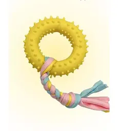 Жувальна іграшка для собак Derby Ribbed ring with cotton rope