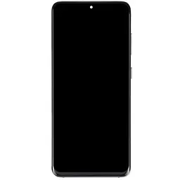 Дисплей Samsung G980 Galaxy S20/G981 чорний, TFT, з рамкою сріблястого кольору, Cloud White