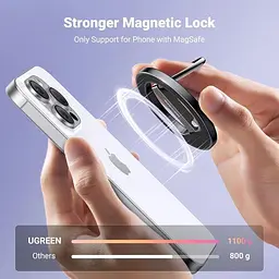 Магнітне кріплення для телефону UGREEN LP705 тримач для телефону Magsafe, сумісний з iPhone 16, 15 Pro, iPhone 14 Plus, iPhone 13, - мініатюра 9