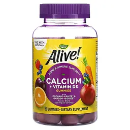Кальцій + Вітамін Д-3 та Фосфор Calcium + D3 Gummy 60 жувальних цукерок