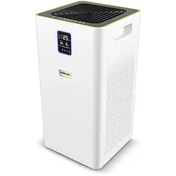 Karcher Очисник повітря AF 50, 50м2, 520м3/год, дисплей, 2 HEPA фільтри, 4 режими, інд. забр-ння, білий