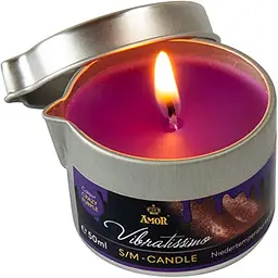 Масажна свічка Vibratissimo Crazy Purple 50 мл Amor 7115090177 104705 - мініатюра 2