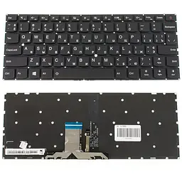 Клавіатура для ноутбука LENOVO (IdeaPad 710S-13) rus чорний без фрейма підсвічування клавіш