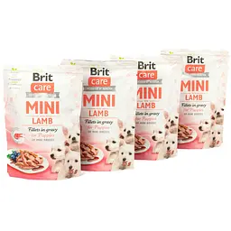 Набір вологих кормів для цуценят Brit Care Mini з філе ягняти в соусі 3+1, 340 г (4x85 г) - мініатюра 2
