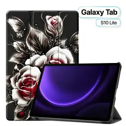 Чохол до планшета BeCover Smart Case Samsung Galaxy Tab S10 Lite SM-X400/406 10.9" Black Rose (715924) - мініатюра 7