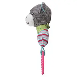 Іграшка Trixie Junior Медведь для собак з кільцем зі звуком 23 см текстиль/плюш - мініатюра 2