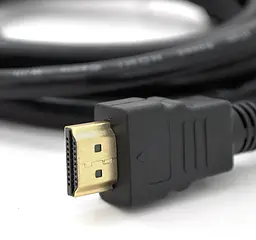 Кабель HDMI Ritar PLHD94 UltraHD 1080P, 15m, v1,4, OD-8mm Gold, з фільтром, Black - мініатюра 2