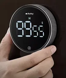 Електронний кухонний таймер Ruhhy 22052 на магніті з LED-дисплеєм - мініатюра 7