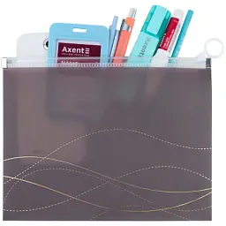 Папка на блискавці Axent zip-lock А5 Waves-4 (1498-43-A) - мініатюра 3