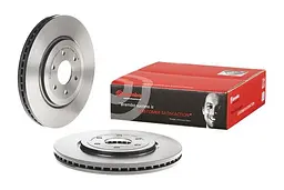 Диск гальмівний передній вентильований Nissan Navara NP300, Pathfinder III 04-25р Brembo (09.B496.11) - мініатюра 2