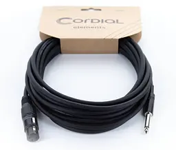 Микрофонный кабель Jack 6.3 — XLR Female 5м Cordial EM 5 FP - мініатюра 2