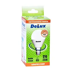 Лампочка Delux BL50P 7Вт 4100K 220В E14 (90020560 90011758) - мініатюра 2