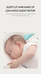 Бездротова акумуляторна машинка для стрижки волосся дітей безшумна з 3 двосторонніми насадками VGR V-151 - мініатюра 6