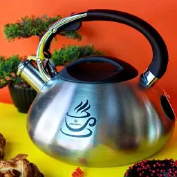 Чайник зі свистком для індукційної плити Edenberg EB-3540 з нержавіючої сталі 3 л чорний - мініатюра 3