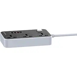 Мережевий подовжувач ColorWay 3 розетки + 4 USB QC3.0&PD Black (CW-CHU34PDB) - мініатюра 3