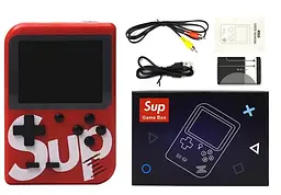 Портативна ігрова ретро приставка 400 ігор dendy денді SEGA 8bit SUP Game Box червона - мініатюра 3