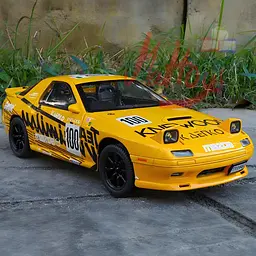 Колекційна металева модель автомобіля АвтоЕксперт Mazda RX-7 з інерцією, світлом та звуком 1:24 - мініатюра 4