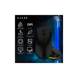 Мишка Ajazz AJ159P MC Wireless/Bluetooth/USB Charging Dock Black (AJ159P-MC-B) - мініатюра 6
