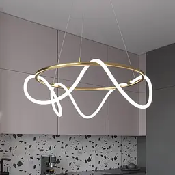 Люстра MJ-Light ROPE D800 4000K GD 10021