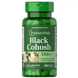 Натуральна добавка Puritan's Pride Black Cohosh 540 mg, 100 капсул