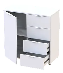 Комод Doros Рон 1 1 фасад 4 шухляди Білий 80х38х81 (41516005) - мініатюра 7
