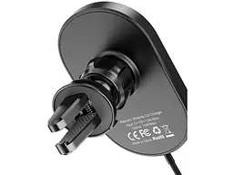 Автомобільний тримач для смартфона Hoco CA90 Magnetic Black (6931474744388) - мініатюра 4