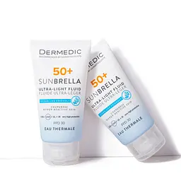 Засіб від засмаги Dermedic Sunbrella Ультралегкий захисний флюїд SPF 50+ Для судинної та гіперактивної шкіри 40 мл (5901643177584) - мініатюра 3