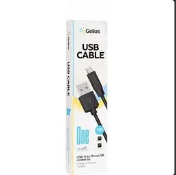 Кабель Gelius Full Silicon Cable USB to MicroUSB GP-UCN001M 18W 1.2m Black-White - мініатюра 2