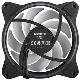 Вентилятор для корпусу 120mm Chieftec ZF-1225RGB PWM - мініатюра 4