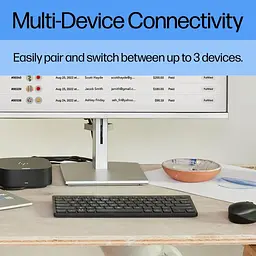 Клавіатура HP 350 Compact Multi-Device Bluetooth UA Black (692S8AA) - мініатюра 4