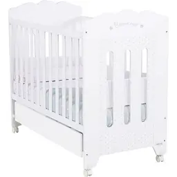 Дитяче ліжечко Micuna Bonne Nuit White, 120х60 см, білий (BONNE NUIT WHITE) - мініатюра 2