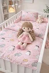 Набір для дитячого ліжечка Cotton з 6 речей TC303375635 - мініатюра 3