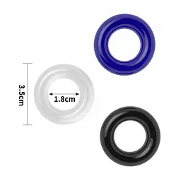 Набір ерекційних кілець Lovetoy Power Plus Cock Ring Series Triple Donut 3 шт. мульти - мініатюра 8