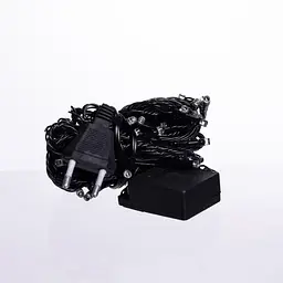 Новорічна кімнатна гірлянда нитка GarlandoPro 6 м 50 LED чорний дріт Білий W50LED6MBW - мініатюра 3