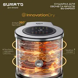 Сушіння для овочів та фруктів Sumato SU-04FD01 - мініатюра 5
