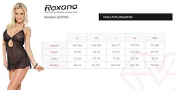 Комплект сорочка та стрінги Roxana 6570 S (чорний) - мініатюра 7