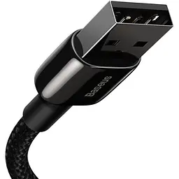 Кабель Baseus Tungsten Gold USB to Lightning 1m Black (CALWJ-01) [92814] - мініатюра 3