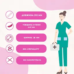 Презервативи MedUs для УЗД без змазки 50 шт. - мініатюра 2