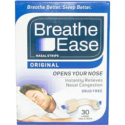 Пластир від хропіння Breathe Ease, набір 30 шт., антихрап, білі