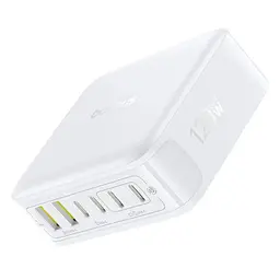 МЗП Baseus EnerFill FH21 PD120W+QC3.0 6in1 (2USB-A/4C) (E0120T) Moon White - мініатюра 3