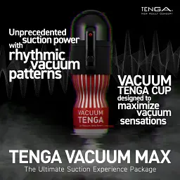 Вакуумна насадка Tenga VACUUM MAX + мастурбатор Vacuum Cup - мініатюра 8
