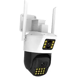 Камера Jeep 360 (P12-P6MP)-mp Wi-Fi ptz подвійний уклін 3mp+3mp= 6mp камера +12v2a power icsee - мініатюра 3