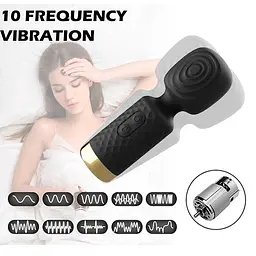 Кліторальний вібратор-мікрофон чорний 10 режимів з USB для жінок - мініатюра 6