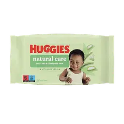 Вологі серветки Huggies Natural Care 560 шт. (10 уп. х 56 шт.) - мініатюра 2