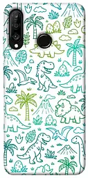 TPU чохол Demsky Dino pattern для Huawei P30 lite