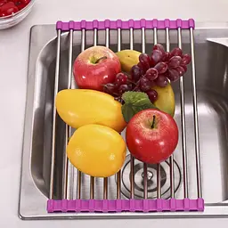 Сушарка для посуду на мийку (раковину) Kitchen Drainboard (Рожева) сушка посуду на раковині (ST)