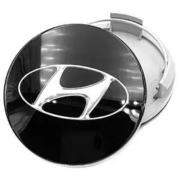Ковпачки маточини на литі диски Hyundai 59 / 57 мм 1 шт Чорні (529603K210.529603S110)