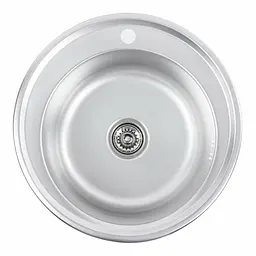 Кухонна мийка з нержавіючої сталі Platinum 510 декор (0,6/170 мм), Decor